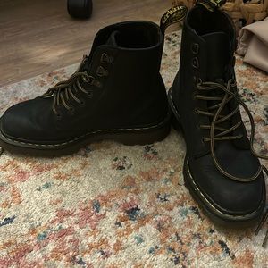 Dr. Martens Luana Black Leather Lace Up Boot